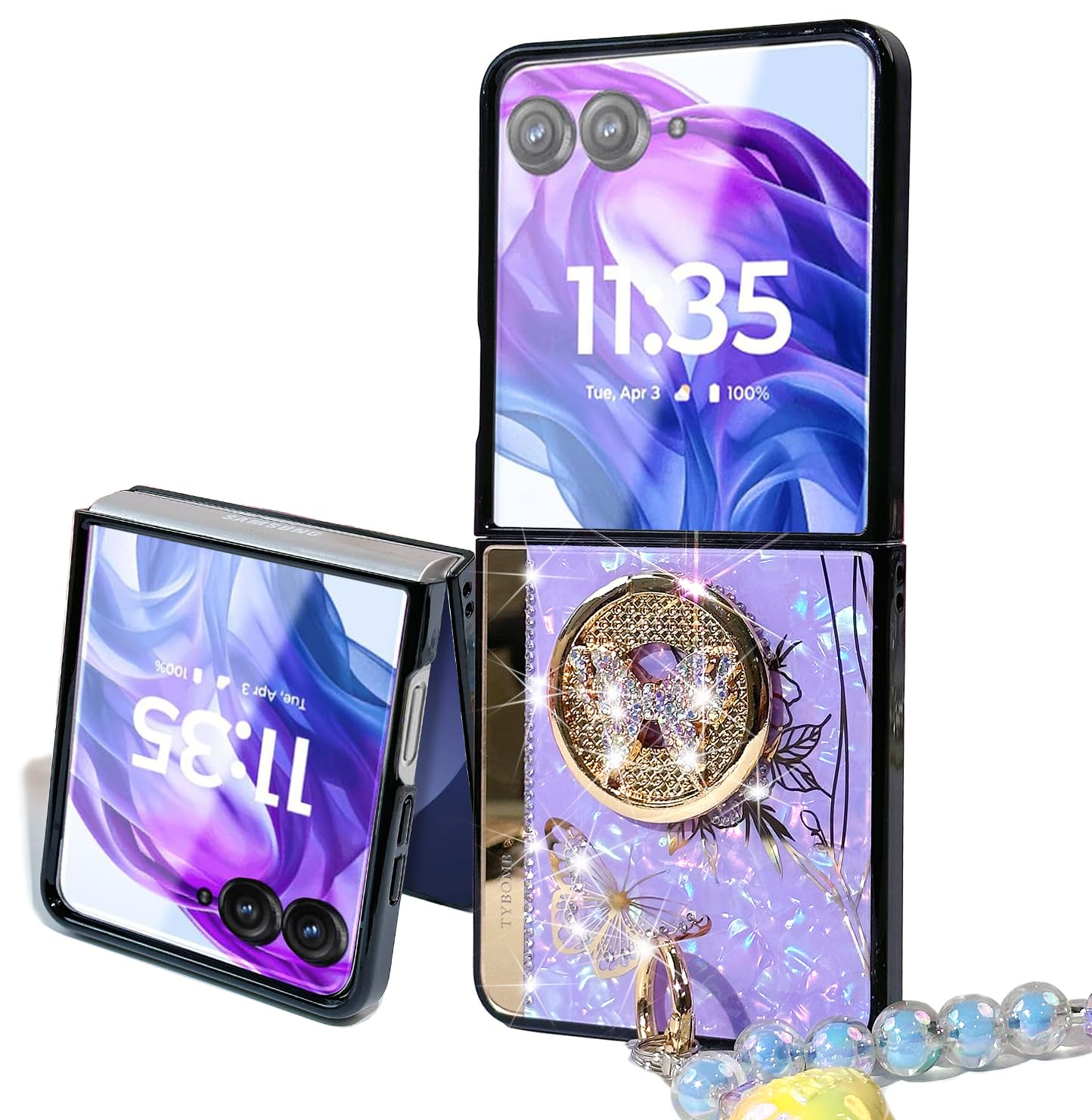 Amazon.com: for Samsung Galaxy Z Flip 7 Case Cute Bling Diamond
